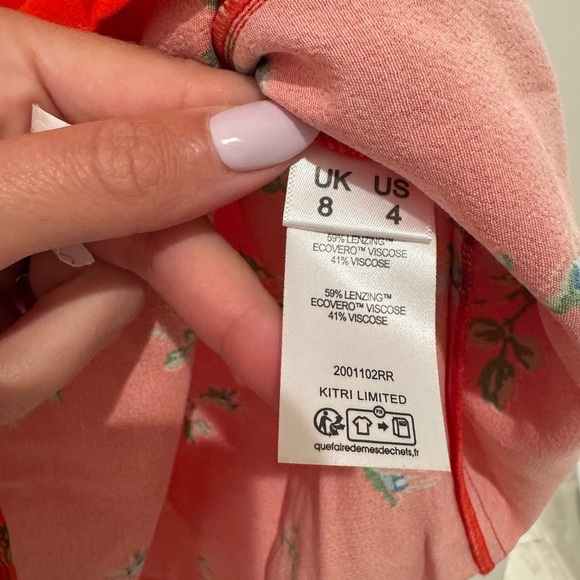 K1. Kitri Red Harlow Rosebud Mini Dress - Picture 9 of 10